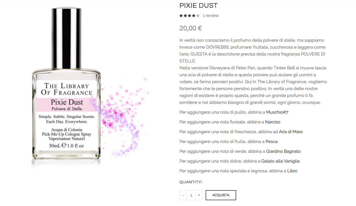 The Library of Fragrance: la particolarissima Pixie Dust